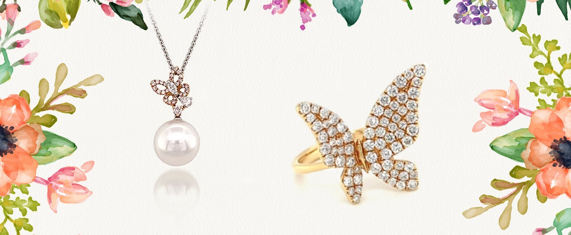 CH Collection - Diamond Butterfly Jewelry