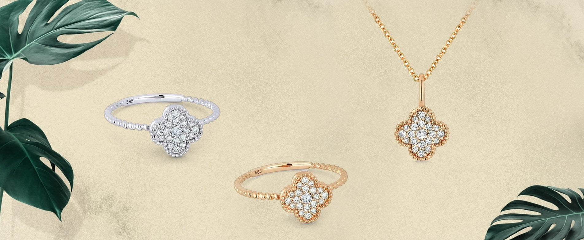CH Collection - Diamond Clover Jewelry