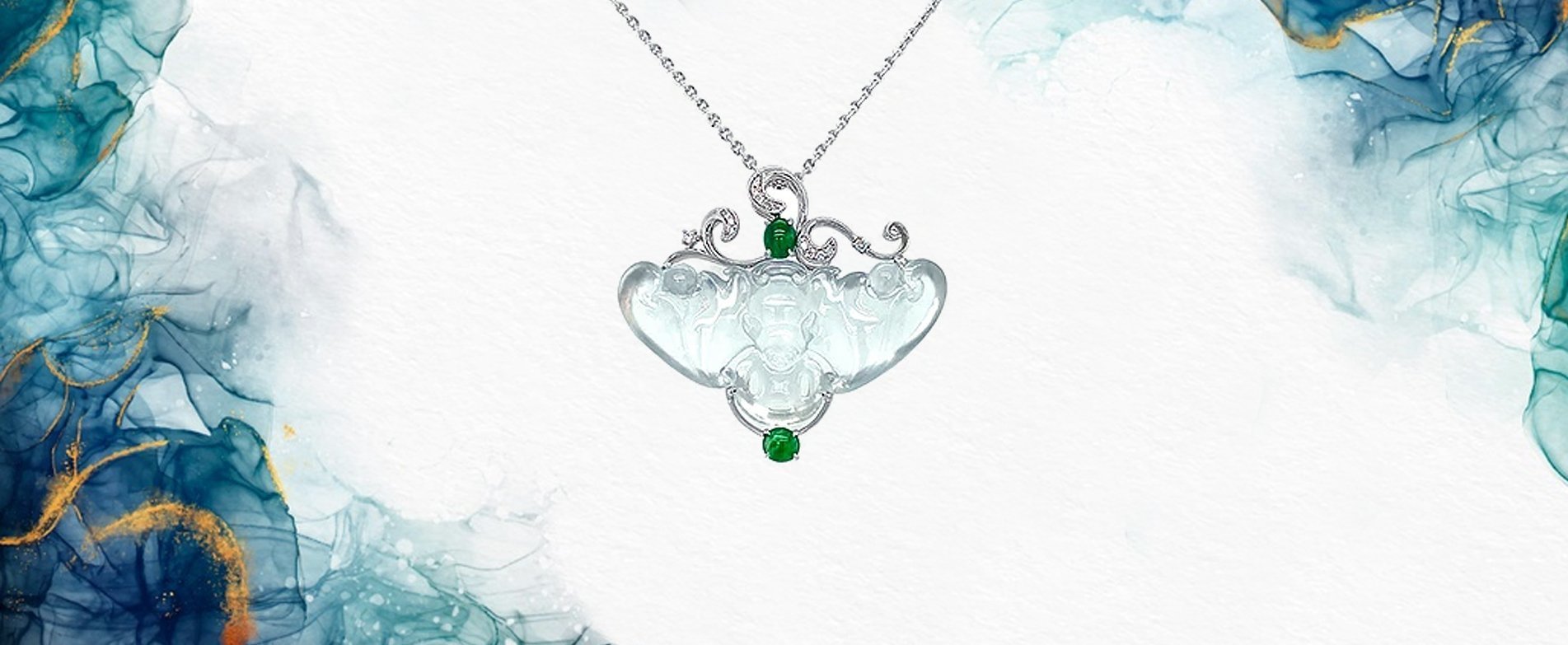 CH Collection - White Jade Diamond Jewelry