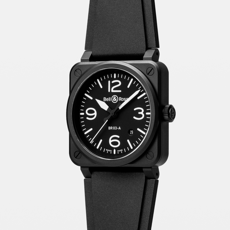 Bell & Ross BR-03 Black Matte-Bell & Ross BR-03 Black Matte BR03A-BL-CE/SRB