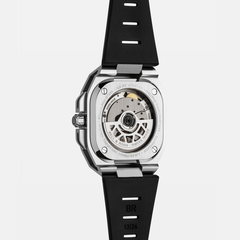 Bell & Ross BR-X5 BLACK STEEL-Bell & Ross BR - X5 BLACK STEEL - BRX5R - BL - ST/SRB