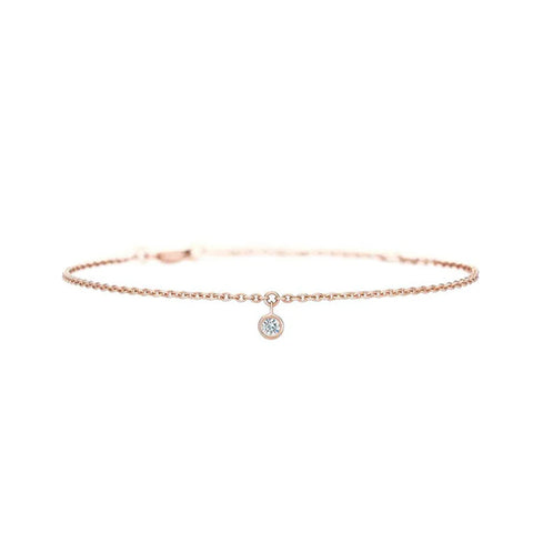 De Beers My First De Beers Rose Gold One Diamond Bracelet-De Beers My First De Beers Rose Gold One Diamond Bracelet - J3FU21Z00K18