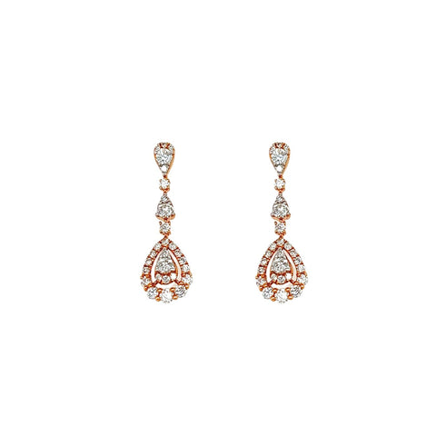 Diamond Drop Earrings-Diamond Drop Earrings - DERDI00182