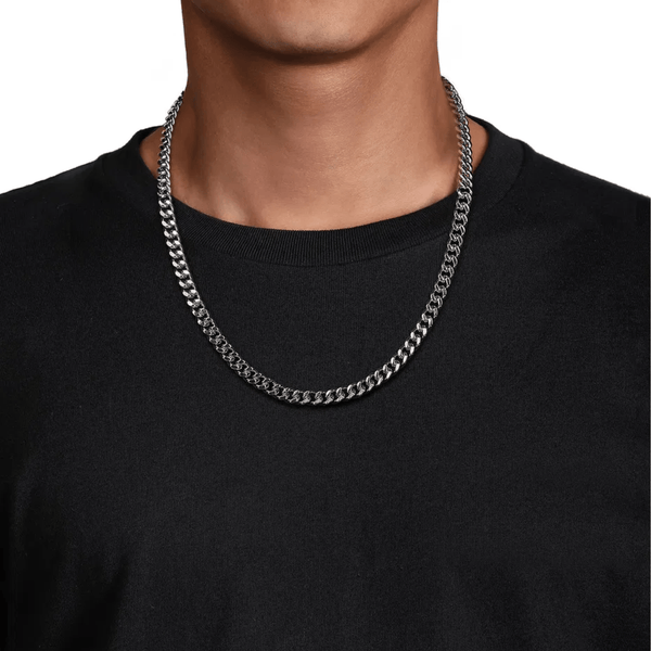 Gabriel & Co. 22 Inch 7mm 925 Sterling Silver Solid Men's Diamond