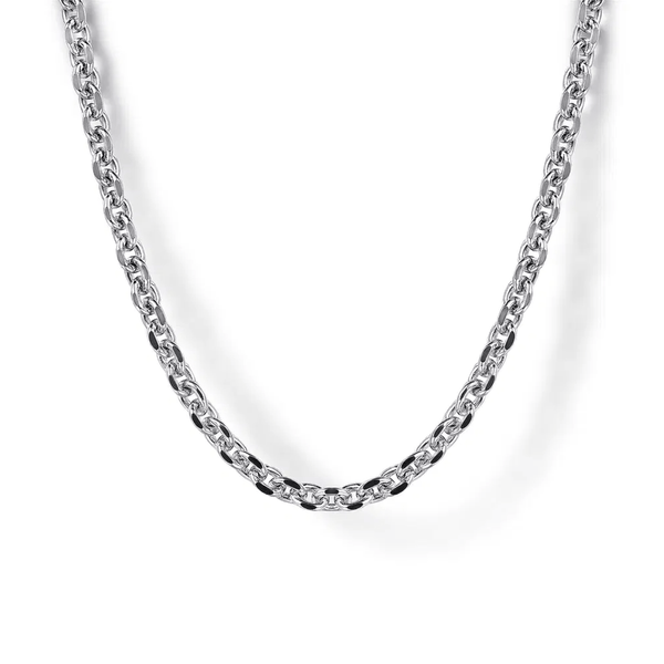Gabriel & Co. 22 Inch 925 Sterling Silver Solid Men's Link Chain