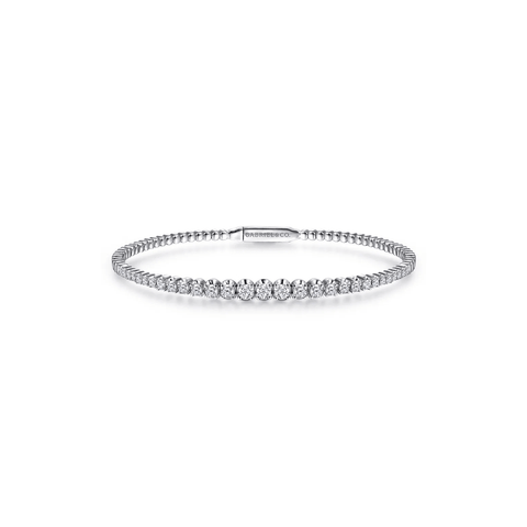 Gabriel & Co. Demure Gold Diamond Bangle-Gabriel & Co. Demure Gold Diamond Bangle BG4431-62W45JJ