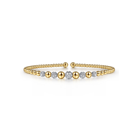 Gabriel & Co. Gold Bujukan Diamond Bracelet-Gabriel & Co. Gold Bujukan Diamond Bracelet BG4362-55M45JJ
