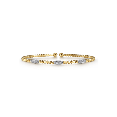 Gabriel & Co. Gold Bujukan Diamond Bracelet-Gabriel & Co. Gold Bujukan Diamond Bracelet BG4437-55M45JJ