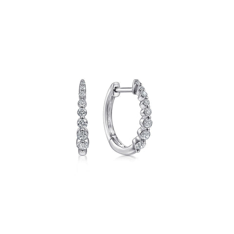 Gabriel & Co. Round Diamond Classic Huggie Earrings-Gabriel & Co. Round Diamond Classic Huggie Earrings - EG13835W45JJ