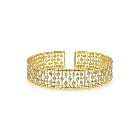 Gabriel & Co. Wide Diamond Cage Cuff Bracelet-Gabriel & Co. Wide Diamond Cage Cuff Bracelet - BG4284-6Y45JJ
