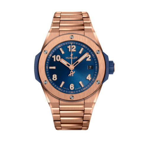 Hublot Big Bang Integrated Time Only King Gold Blue-Hublot Big Bang Integrated Time Only King Gold Blue - 457.OX.7180.OX