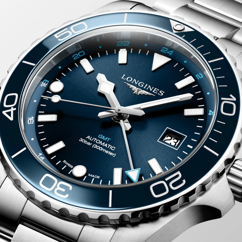Longines Hydroconquest GMT 43mm-Longines Hydroconquest GMT 43mm - L3.890.4.96.6