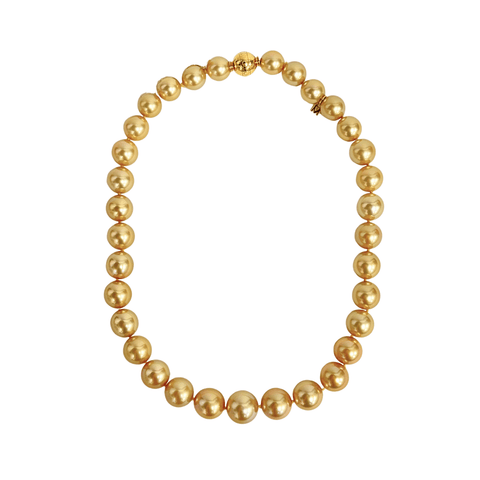 Mikimoto Golden South Sea Cultured Pearl Strand Necklace-Mikimoto Golden South Sea Cultured Pearl Strand Necklace - XND15517