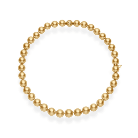 Mikimoto Golden South Sea Pearl Strand Necklace-Mikimoto Golden South Sea Pearl Strand Necklace MNS12316GRX04855