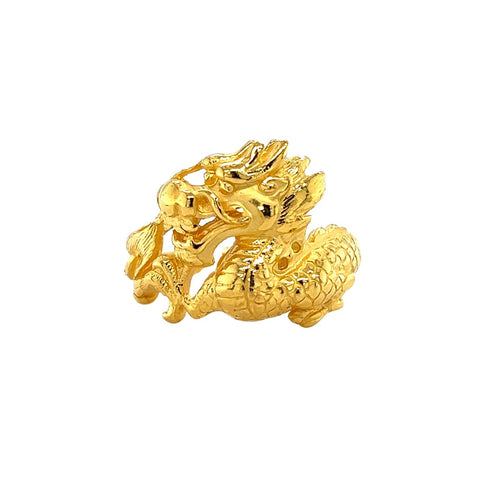 24K Gold Dragon Ring-24K Gold Dragon Ring - CM215415-F