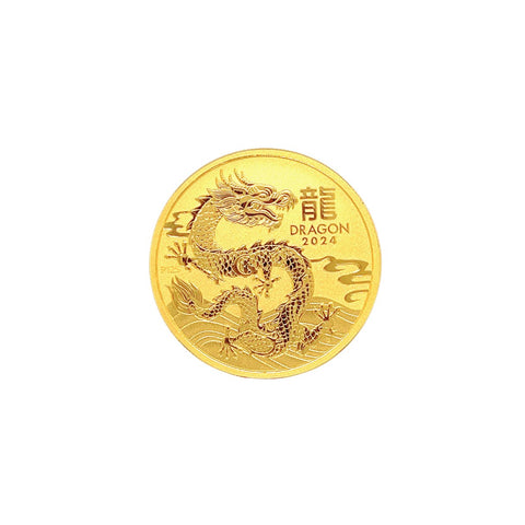 24K Gold Year of the Dragon Gold Coin-24K Gold Year of the Dragon Gold Coin - 2CPAM01116