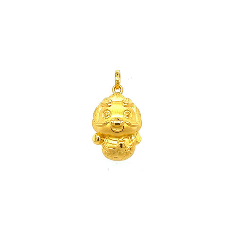 24K Gold Year of the Dragon Pendant-24K Gold Year of the Dragon Pendant - CM21466-R