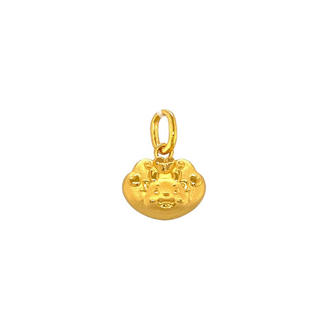 24K Gold Year of the Dragon Pendant - CM33178-R
