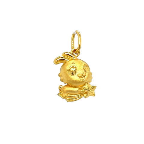 24K Gold Year of the Rabbit Pendant-24K Gold Year of the Rabbit Pendant - CM228798