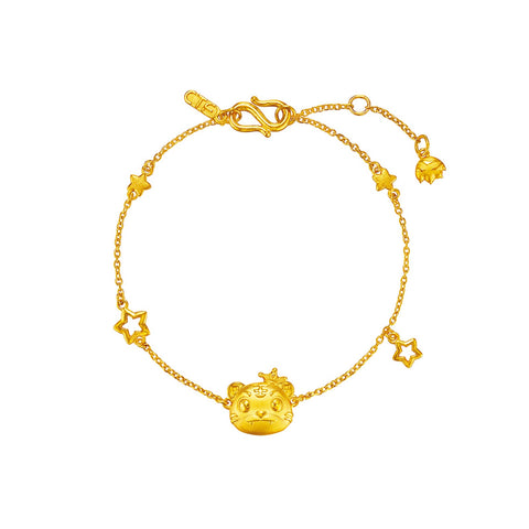 24K Gold Year of the Tiger Bracelet-24K Gold Year of the Tiger Bracelet - 14F11380320