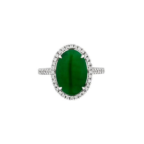 Jade Diamond Ring-Jade Diamond Ring