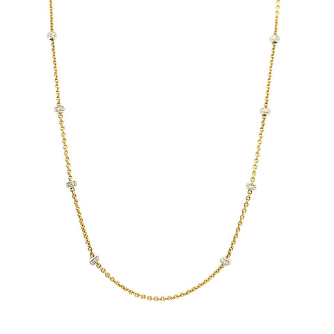 Aaron Basha 18K Yellow Gold Diamond Necklace -