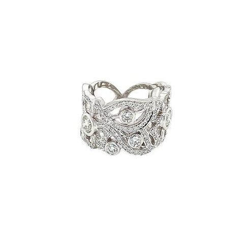 Carelle Diamond Flower Ring-Carelle Diamond Flower Ring -