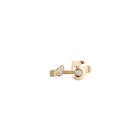 CHANEL Extrait de N°5 Ring-CHANEL Extrait de N°5 Ring - J12400 - CHANEL Extrait de N°5 Ring in 18 karat beige gold with diamonds.