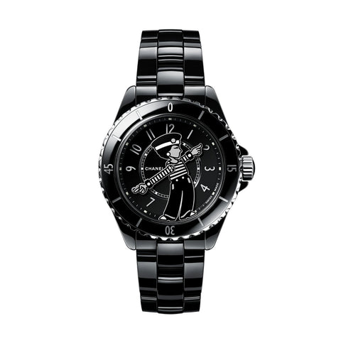 CHANEL Mademoiselle J12 La Pausa Watch, 38mm-CHANEL Mademoiselle J12 La Pausa Watch, 38mm - H7609