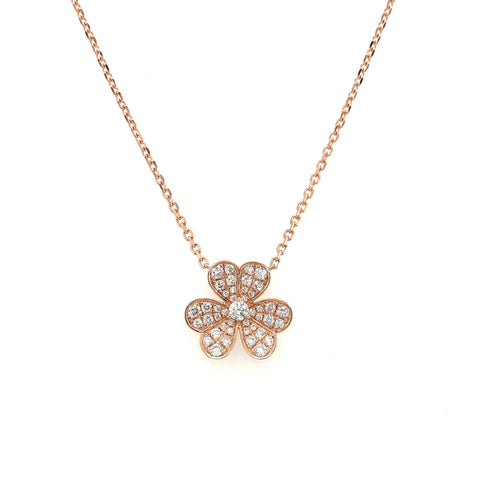 Clover Diamond Necklace-Clover Diamond Necklace - DNTIJ02115