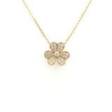 Clover Diamond Necklace-Clover Diamond Necklace - DNTIJ02124