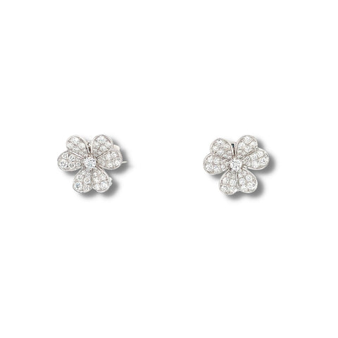 Clover Diamond Stud Earrings-Clover Diamond Stud Earrings - DETIJ01642