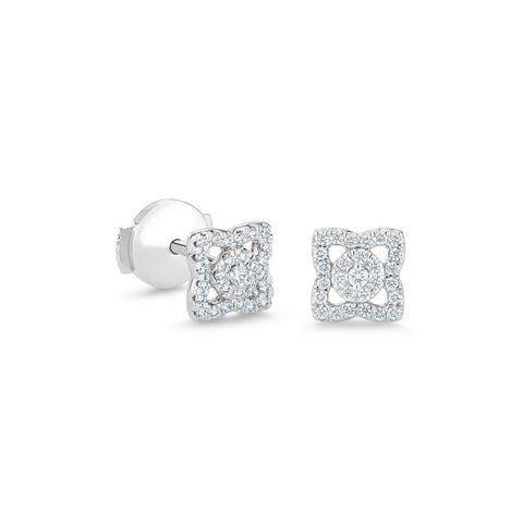 De Beers Enchanted Lotus Small Stud Earrings-De Beers Enchanted Lotus Small Stud Earrings - J2FK04Z00W04