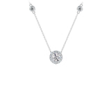 De Beers Forevermark Center of My Universe® Halo Pendant with Diamond Accents-De Beers Forevermark Center of My Universe® Halo Pendant with Diamond Accents - NK1052RD071DCP1517