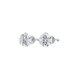 De Beers Forevermark Classic Three Prong Diamond Stud Earrings - 2 Carat-De Beers Forevermark Classic Three Prong Diamond Stud Earrings - EA1102
