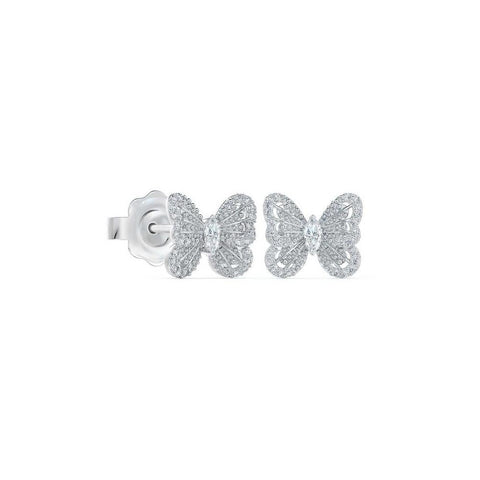De Beers Portraits of Nature Butterfly Studs - J2PN01M00W04