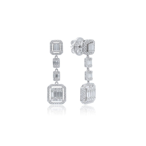 Diamond Earrings-Diamond Earrings - DERDI00323