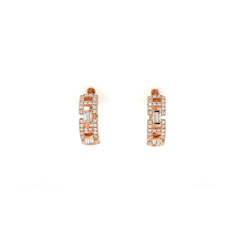 Diamond Huggie Earrings-Diamond Huggie Earrings - DERDI00596
