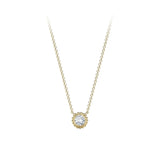 De Beers Forevermark Tribute™ Collection Round Beaded Pendant-Forevermark Diamond Necklace -