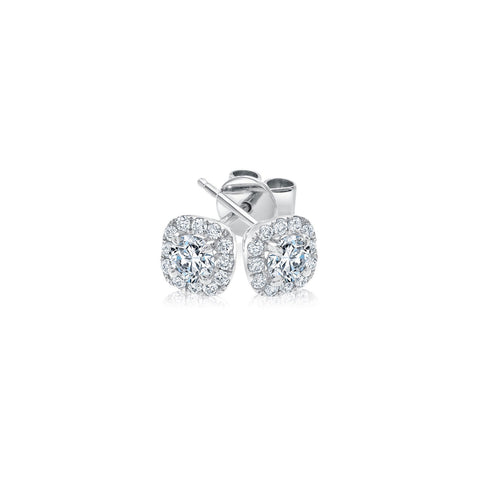 De Beers Forevermark Diamond Stud Earrings-Forevermark Diamond Stud Earrings -
