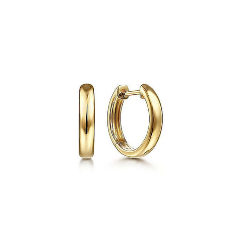 Gabriel & Co. Plain Gold Hoop Huggie Earrings - EG14008Y4JJJ