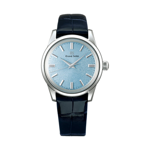 Grand Seiko Elegance Collection - Grand Seiko Elegance Collection SBGW283 in a 37mm stainless steel case with blue dial on leather strap, featuring a mechanical hand-wound movement with up to 72 hours of power reserve.