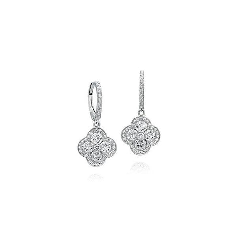 Gumuchian Diamond Clover Earrings-Gumuchian Diamond Clover Earrings -