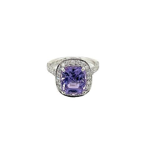 Gumuchian Spinel Diamond Ring-Gumuchian Spinel Diamond Ring -
