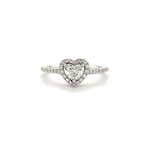 Heart-shaped Diamond Ring-Heart-shaped Diamond Ring - DRUJD00497