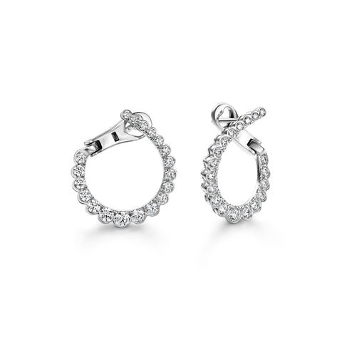 Hearts On Fire Aerial Regal Diamond Hoop Earrings-Hearts On Fire Aerial Regal Diamond Hoop Earrings - HOOPAERS00988W