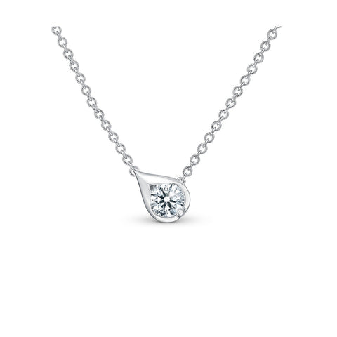 Hearts on Fire Lu Droplet Pendant Necklace-Hearts on Fire Lu Droplet Pendant Necklace - UU2808-W