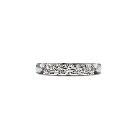 Hearts On Fire Signature 5 Stone Band-Hearts On Fire Signature 5 Stone Band - HBASIG500508W-C