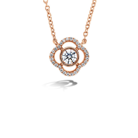 Hearts On Fire Signature Petal Bezel Pendant-Hearts On Fire Signature Petal Bezel Pendant - HFPSIGPB00308R-C