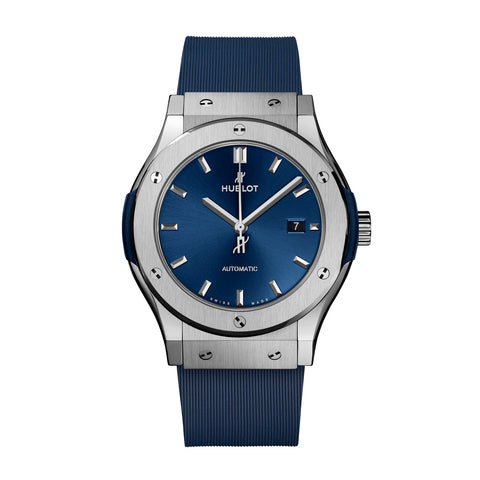 Hublot Classic Fusion Blue Titanium 42mm-Hublot Classic Fusion Blue Titanium 42mm - 542.NX.7170.RX